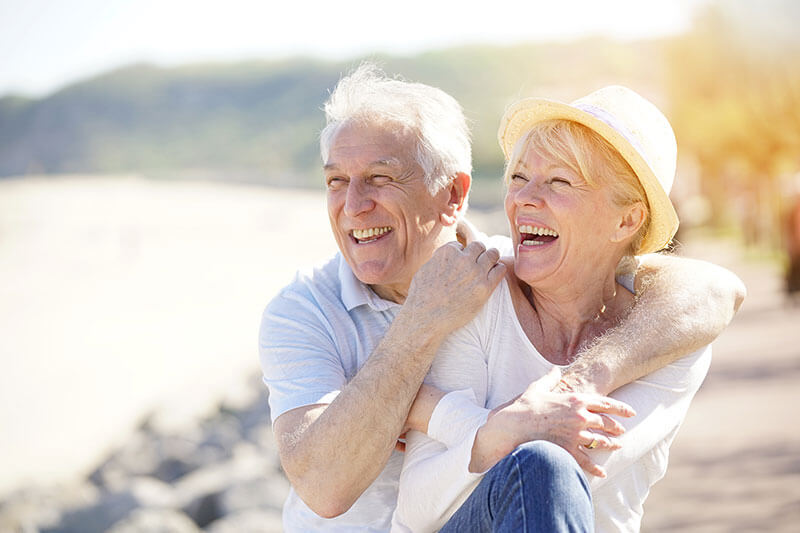 Older couple at the park.